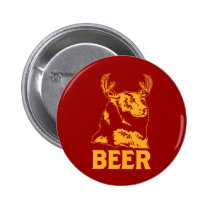 Ours + Cerfs communs = bière badges publicitaires