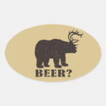 Ours + Cerfs communs = ours ? Décalques drôles de  Adhésif