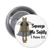 Ours d'ange de ruban bleu : : Serrez-moi doucement Badge Avec Épingle
