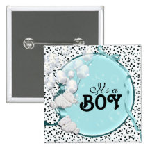ours de faire-part de naissance de bébé pin's