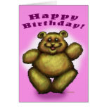Ours de fille de joyeux anniversaire cartes