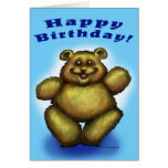 Ours de garçon de joyeux anniversaire cartes de vœux