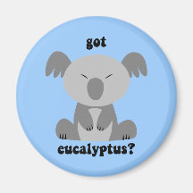 Ours de koala drôle magnets pour réfrigérateur