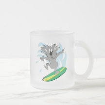 ours de koala surfant drôle tasses