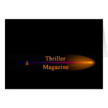Ours de magazine de thriller carte de vœux