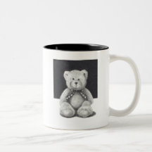 OURS DE NOUNOURS : ART DE CRAYON : RÉALISME TASSE À CAFÉ
