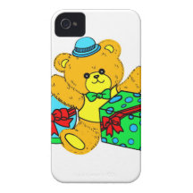Ours de nounours avec les présents, cadeaux pour d coques iPhone 4