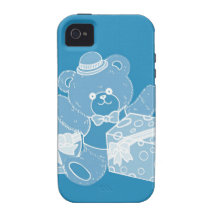 Ours de nounours bleu-clair pour des garçons coques vibe iPhone 4