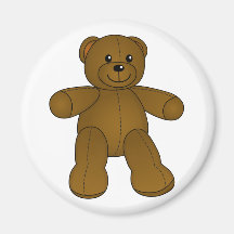 Ours de nounours brun mignon aimants pour réfrigérateur