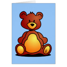 Ours de nounours cartes de vœux
