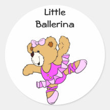 Ours de nounours de ballerine autocollants