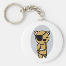 Ours de nounours de pirate porte-clefs