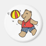 Ours de nounours de plage magnets pour réfrigérateur