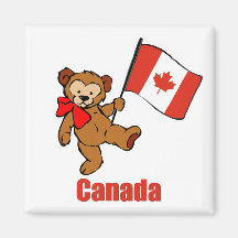 Ours de nounours du Canada Magnets Pour Réfrigérateur