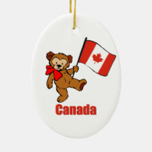 Ours de nounours du Canada Ornements De Noël