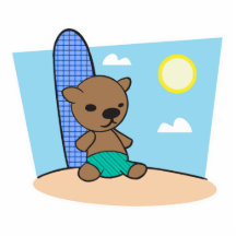 ours de nounours mignon de surfer photos en relief
