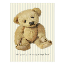 Ours de nounours mignon personnalisé cartes postales