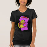 Ours de nounours rose et jaune foncé pour les fill t-shirt