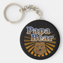 Ours de papa, regard vintage de fête des pères fra porte-clefs