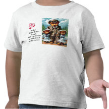 Ours fier de papa - lettre P - ours de nounours vi T-shirts