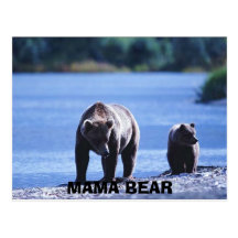 ours, MAMAN BEAR Carte Postale