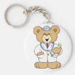 Ours mignon de docteur nounours porte-clé