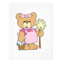 Ours mignon de nettoyage de Chambre Invitations