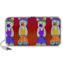 ours mignons de hip hop haut-parleur de voyage