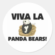 Ours panda de La de vivats Adhésifs Ronds