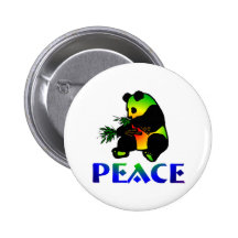 Ours panda de paix badges avec agrafe