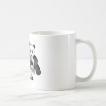 Ours panda géants tasse