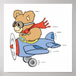 Ours pilote idiot affiches