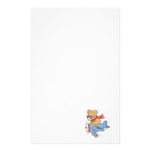 Ours pilote idiot papier à lettre customisable