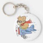 Ours pilote idiot porte-clé