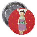 Ours vintage de goupille d'exposition de cirque de badge avec épingle