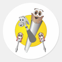 Outils de bande dessinée autocollant rond