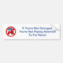Outrage Anti-GOP Autocollants Pour Voiture