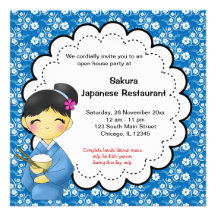 Ouverture officielle japonaise faire-parts