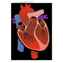 Ouvrez Hearted Carte De Vœux