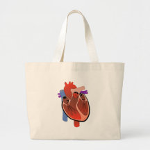 Ouvrez Hearted Sacs En Toile
