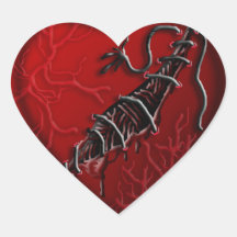 ouvrez le coeur autocollants