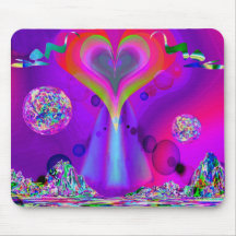 Ouvrez le coeur solaire tapis de souris
