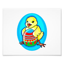 ovale bleu oeufs jaunes heureux de poussin de gran photos sur toile