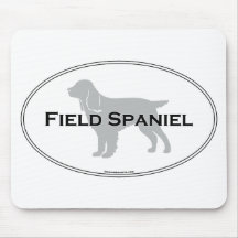 Ovale d'épagneul de champ tapis de souris