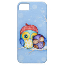 Owl in a Little Red Beret iPhone 5 Case