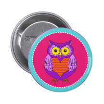 owlcircle badge avec épingle