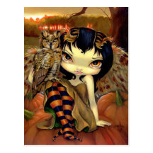 "Owlyn carte postale en automne"