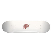 P initial plateaux de planche à roulettes