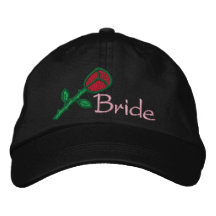 PAC BRODÉE DE MARIAGE DE JEUNE MARIÉE CASQUETTE DE BASEBALL BRODÉE