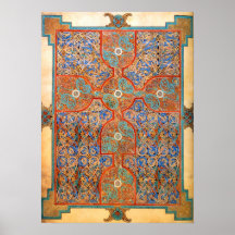 Page lumineuse de tapis posters